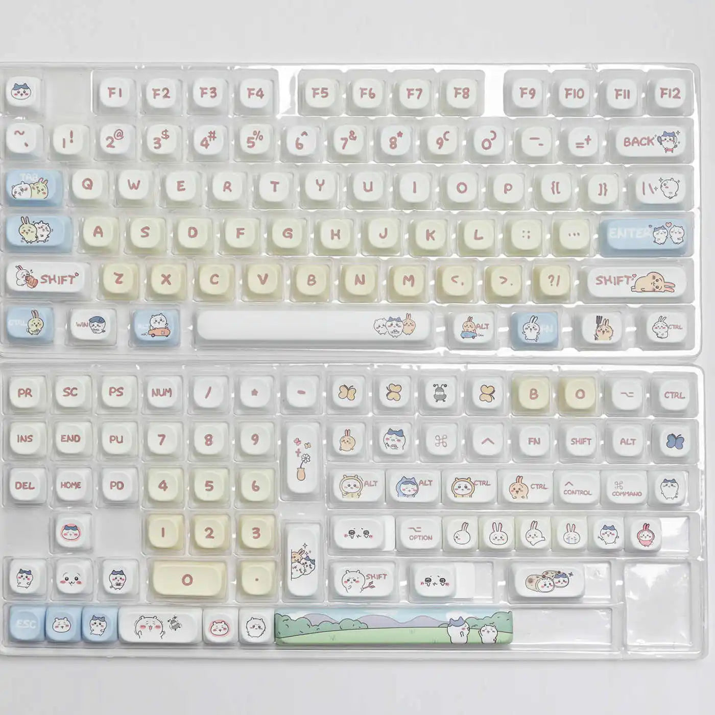 144 Tasten/Set Kohachi Tastenkappen MOA-Profil GMK PBT Niedliche Anime-Tastenkappen für mechanische Tastatur, Farbsublimation, Gaming-Tastenkappe