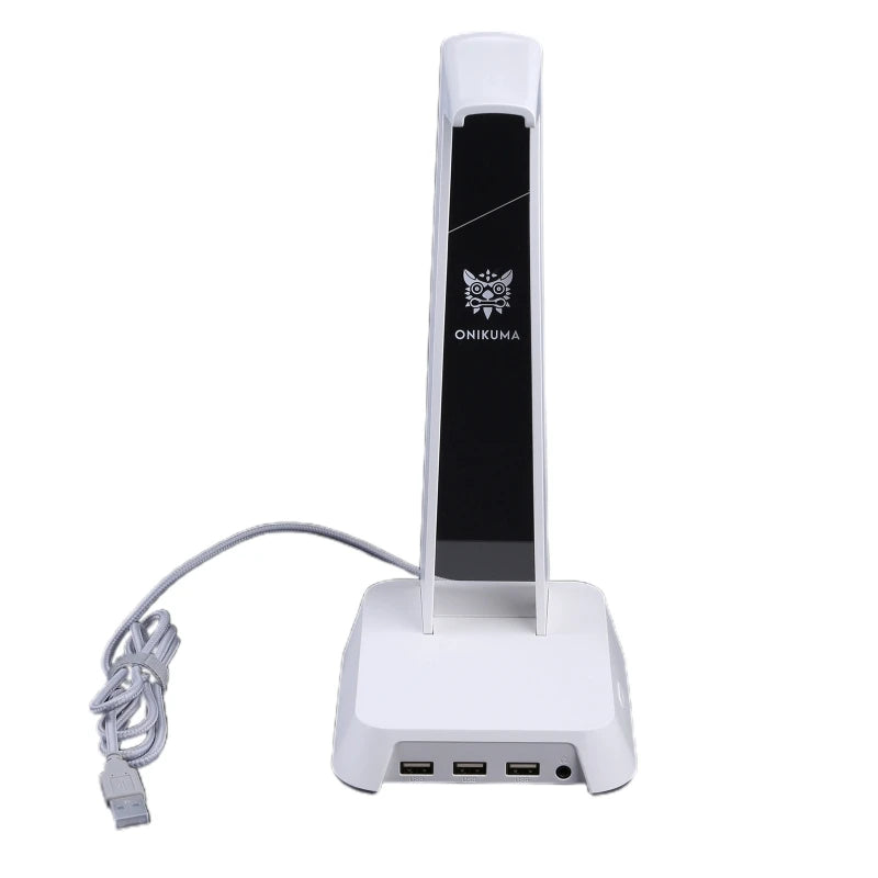 1Set Universal Headset Halter Kopf-montiert Tragbare für Desktop Tisch Spiel Kopfhörer mit 3,5mm AUX und 3 USB Ports