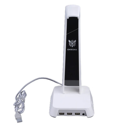 1Set Universal Headset Halter Kopf-montiert Tragbare für Desktop Tisch Spiel Kopfhörer mit 3,5mm AUX und 3 USB Ports