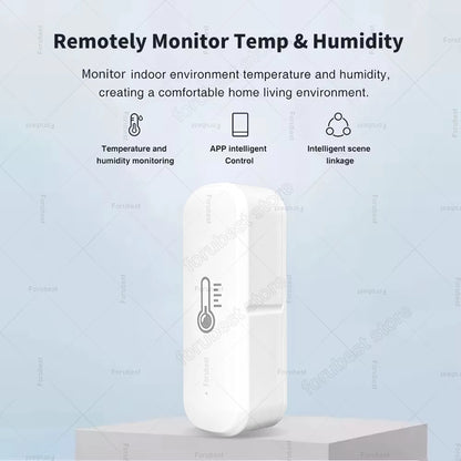 Smart Zigbee Temperatur Feuchtigkeit Sensor Home Indoor Hygrometer Thermometer Smart App Remote Monitor Arbeit Mit Alexa Zigbee2MQTT - NVTS Solutions