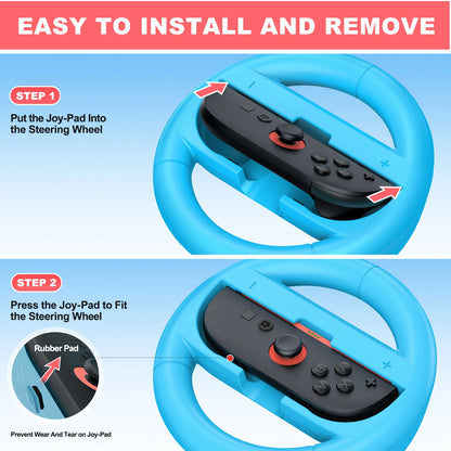 ﻿    BEBONCOOL Racing Lenkräder für Switch 2 Joycon Controller Griffe für Switch 2 Gaming Zubehör 2 Stück/Lot