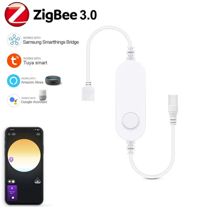 Zigbee 3.0 Smart LED Controller DC5V 12V 24V Dimmer Einfarbig CCT RGB RGBW RGBCCT LED Streifen für Tuya Alexa SmartThings 2mqtt - NVTS Solutions