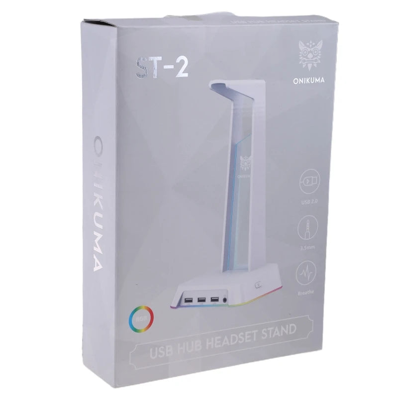 1Set Universal Headset Halter Kopf-montiert Tragbare für Desktop Tisch Spiel Kopfhörer mit 3,5mm AUX und 3 USB Ports