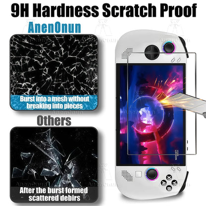 Legion Go S Displayschutzfolie, Härtegrad 9H, bruchsicher, kratzfest, Fingerabdruck, 2,5D Arc Edge HD, blasenfreies gehärtetes Glas