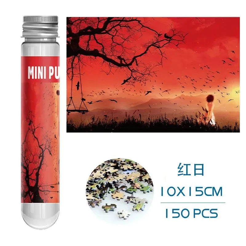 Mini-Puzzle 150 stücke Reagenzglas Puzzle Dekomprimieren Spielzeug pädagogisches Familien spiel
