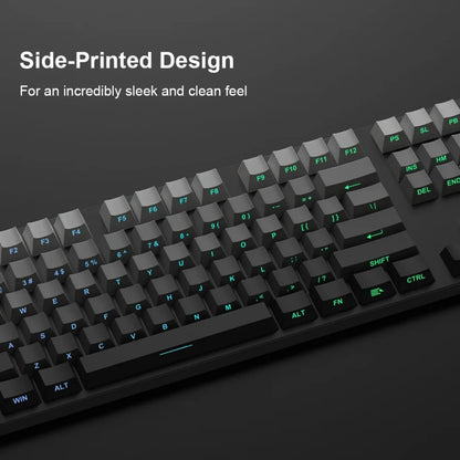 Gradient Keycap Set PBT Double Shot Side Print Shine Through Backlit OEM Keycaps für MX Switch Gaming mechanische Tastatur