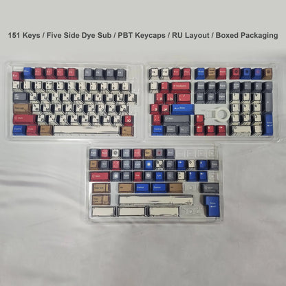 Comic Mixed Lights Dye Sublimation PBT Tastenkappe Russisch/Koreanisch/Deutsch/Englisch Tastenkappen Kirschprofil für MX Switch Gaming Keybaord