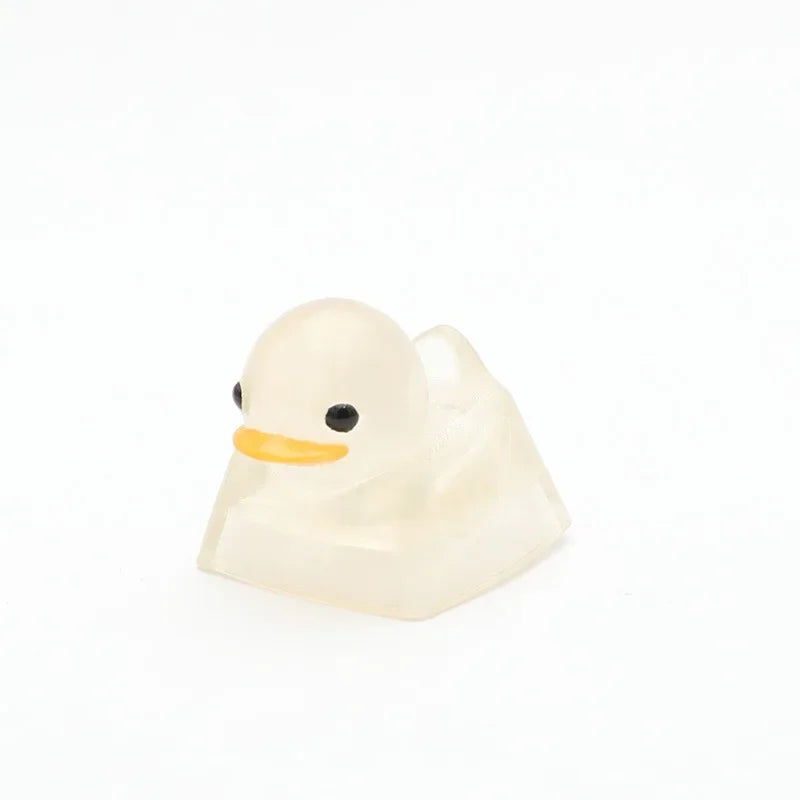 1PCS Nette Ente Harz KeyCap Personalisierte Cartoon Dekoration Gaming Schlüssel Kappe für Cherry Mx Schalter Gamer Mechanische Tastatur Geschenk