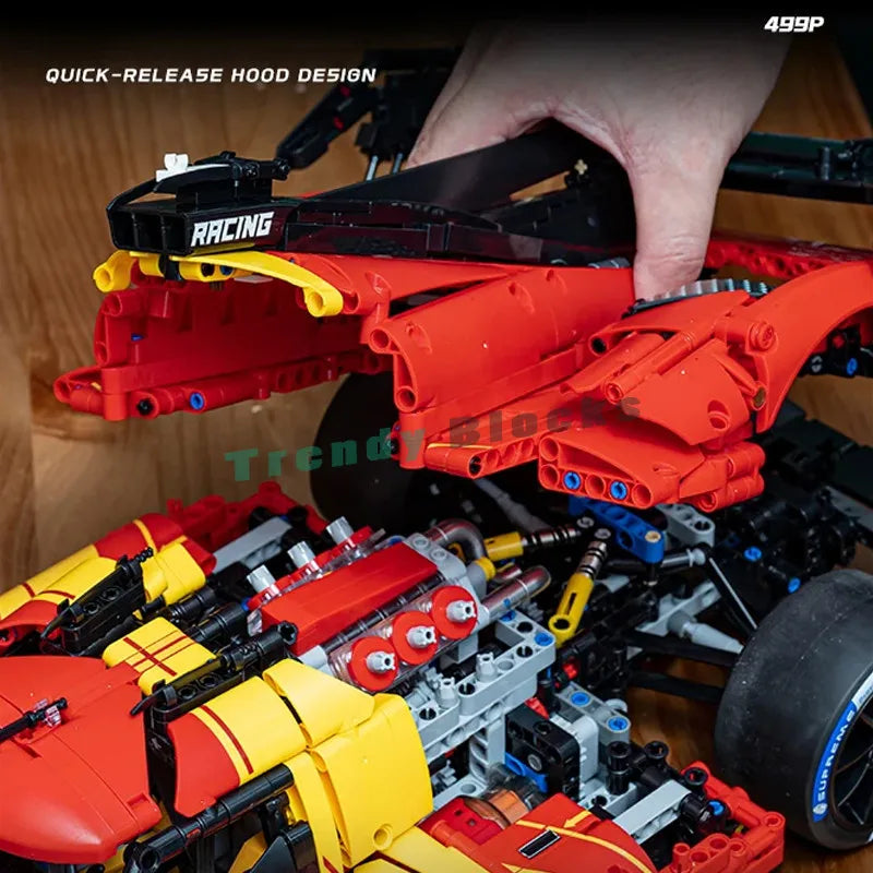 MOC 499P Le Mans Champion Rennwagen 1:8 – 3350 Teile Technik-Set (RC optional) - NVTS Solutions