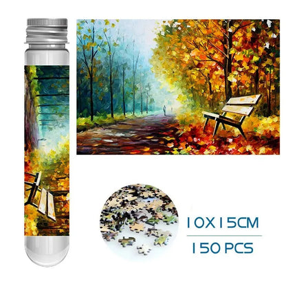 MaxRenard Puzzle Mini Teile 150 Stück Reagenzglas Lernspielzeug Familienspiel Tragbares Freizeitspielzeug