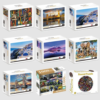 75*50 cm 1000 stücke Puzzle Schwierig Erwachsene Welt Berühmte Malerei Puzzle Landschaft Stress Relief Bildung Puzzle Spielzeug