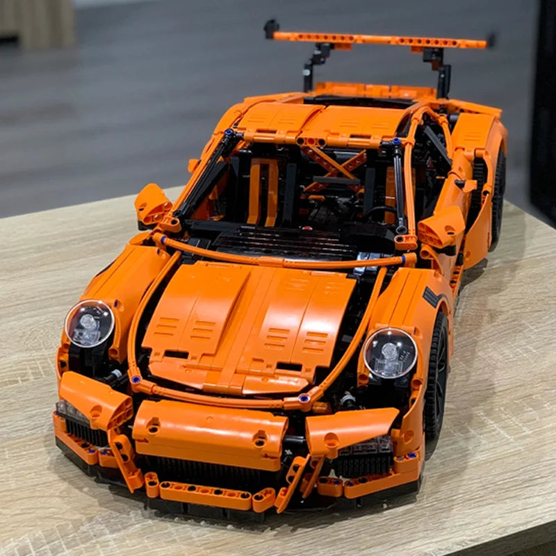 MOC Technik Supersportwagen GT3 RS-Stil  – 2704 Teile Modellauto - NVTS Solutions