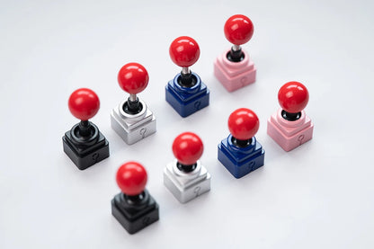 Retro Lucky Joystick Keycap Esc Artisan Keycap CNC Basis für MX-Schalter für Gaming mechanische Tastatur schwarz silber blau rosa