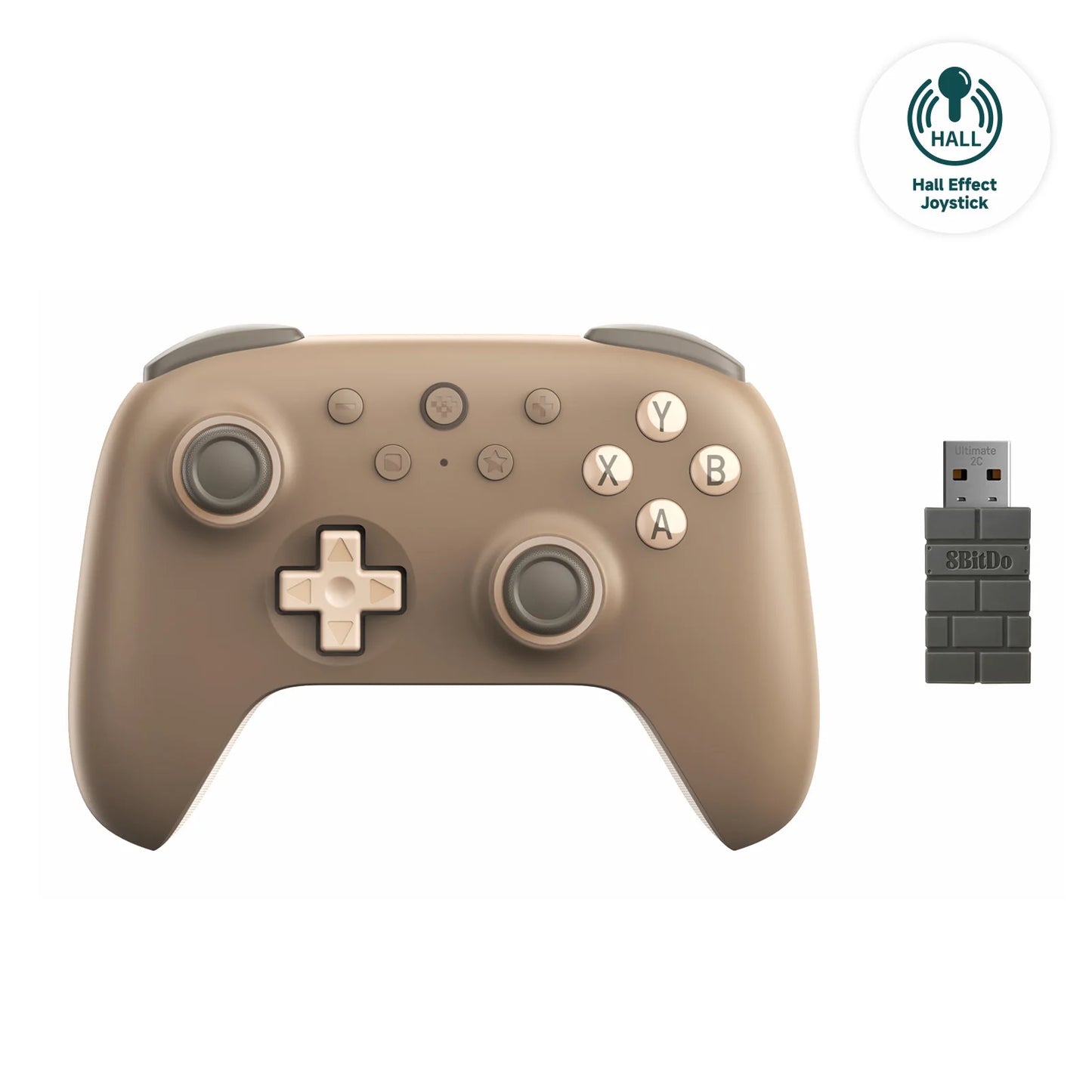 8BitDo Ultimate 2C Wireless Gaming Controller für PC, Windows 10, 11, Steam Deck, Raspberry Pi, Android Gamepad Zubehör