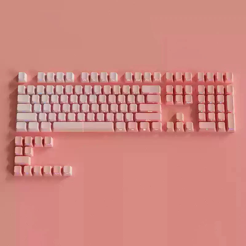 135-Tasten-Tastenkappen mit Kirschprofil, grüne Traube, seitlicher Druck, durchscheinende Tastenkappen, Double Shot PBT-Tastenkappe für MX Switch Gaming-Tastatur