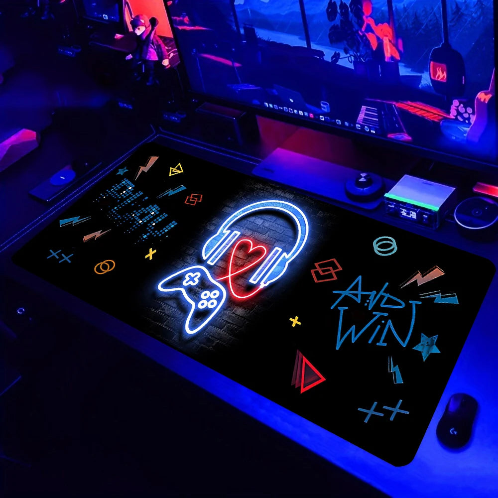 Mauspad-Muster, großes Gaming-Mauspad, XXL, Gamer-Tastatur, Pads, Büro, Laptop, Schreibtisch, Matten, rutschfeste Gummi-Tischmatte für Zuhause