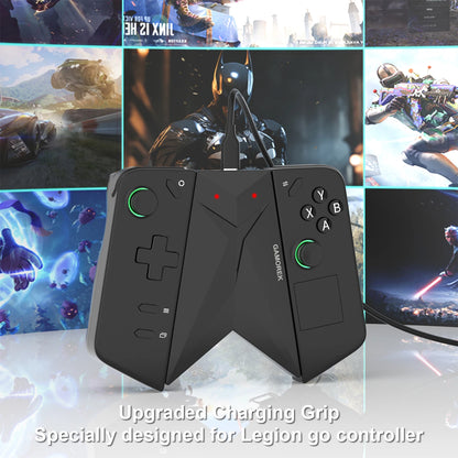 RGEEK Controller Ladestation Griff Clip Halter für Legion Go 2-Griff-Anschluss Ergonomisches Krümmungsdesign, reduziert Handmüdung