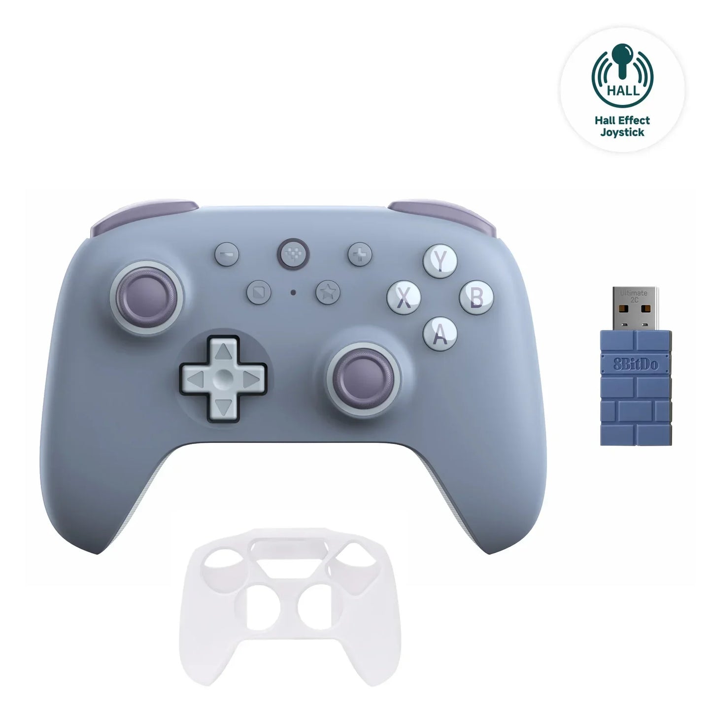 8BitDo Ultimate 2C Wireless Gaming Controller für PC, Windows 10, 11, Steam Deck, Raspberry Pi, Android Gamepad Zubehör