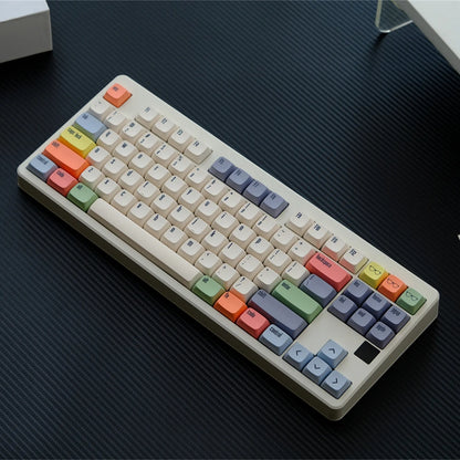 GMK Canvas Tastenkappen Dye Sub Keycap XDA PBT für mechanische Tastatur Gaming 75 % Farbe Tastenkappen Wooting Minimalismus Retro Custom DIY