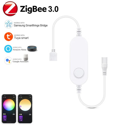 Zigbee 3.0 Smart LED Controller DC5V 12V 24V Dimmer Einfarbig CCT RGB RGBW RGBCCT LED Streifen für Tuya Alexa SmartThings 2mqtt - NVTS Solutions