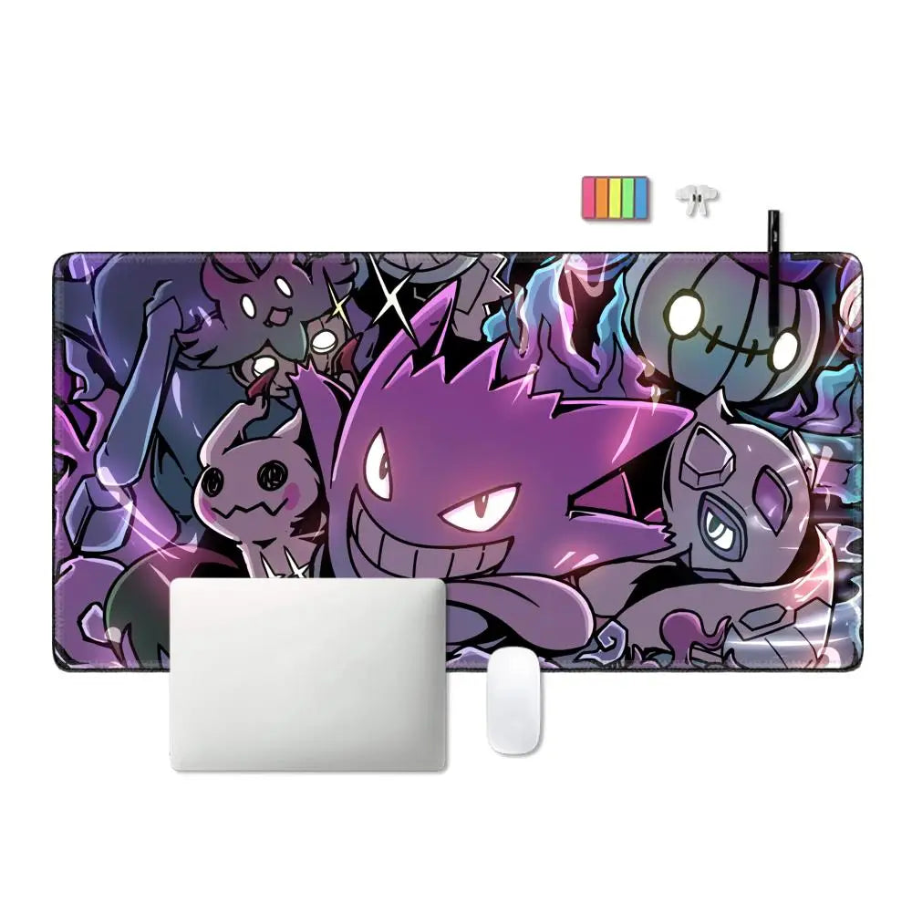 P-Pokemon-Gengar Grande Mouse pad große Gaming-Mauspad Locke dge verdickte Computer tastatur Tisch Schreibtisch matte