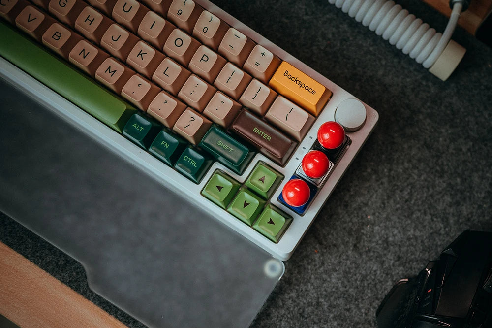 Retro Lucky Joystick Keycap Esc Artisan Keycap CNC Basis für MX-Schalter für Gaming mechanische Tastatur schwarz silber blau rosa
