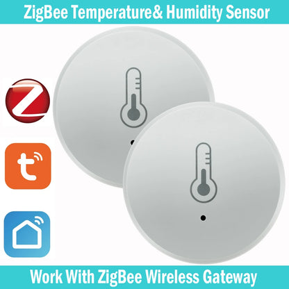 Tuya Zigbee Temperatur Und Feuchtigkeit Sensor Sprachsteuerung Intelligente Hause Hygrometer Echtzeit Überwachung Stimme Alexa - NVTS Solutions
