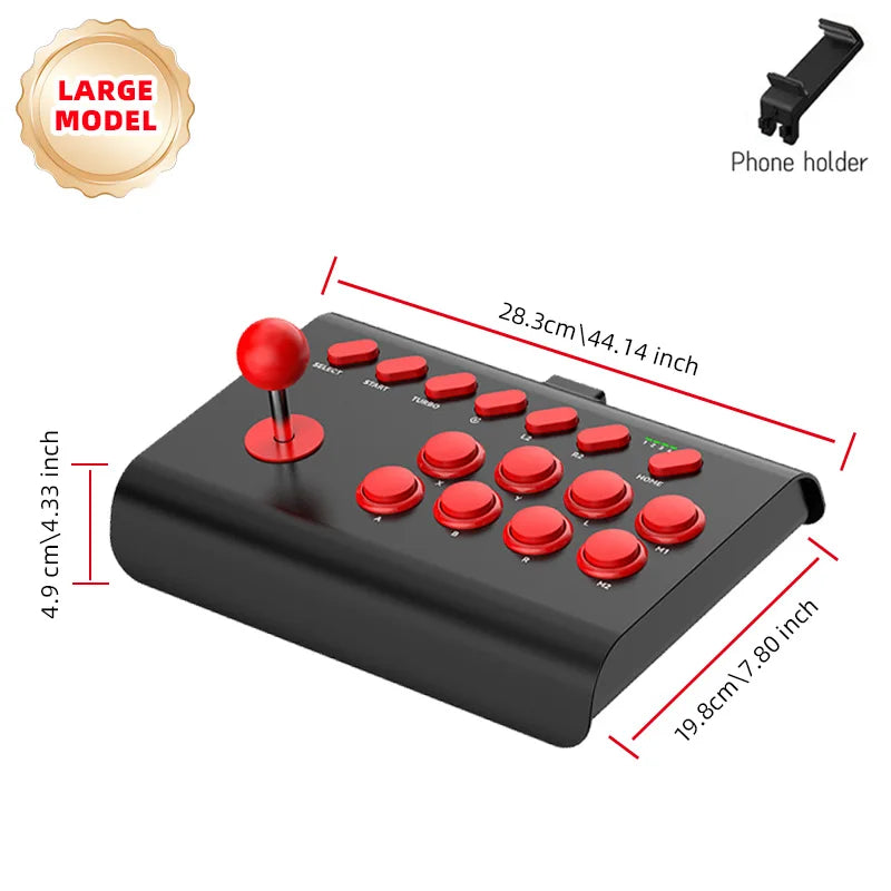 Arcade Joystick Wireless Gaming Controller für PC/Android/iOS/Switch/PS3/PS4 Fighting Stick für Street Fighter/Mame