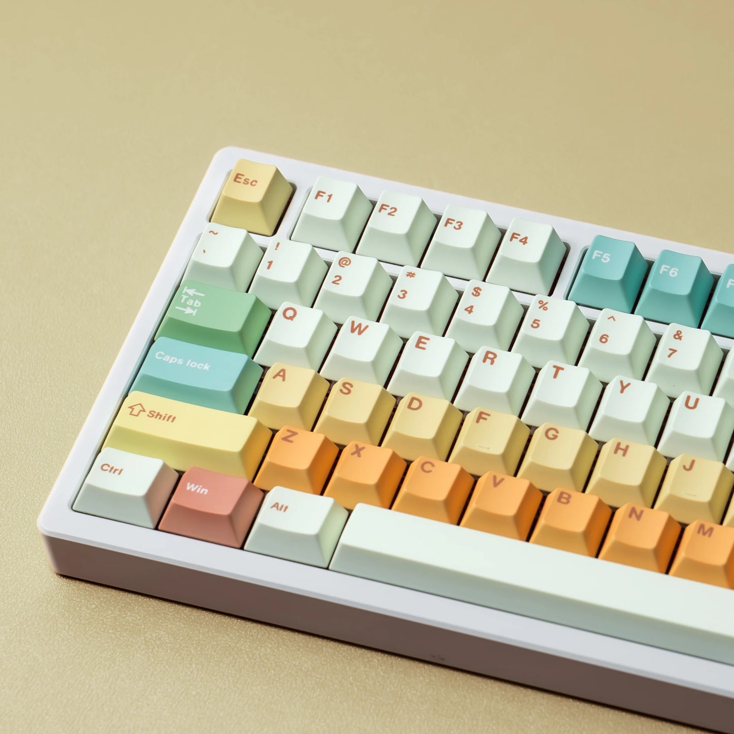 PBT Cherry Keycaps Candy House Deutsch Spanisch Französisch Koreanisch Russisch Keycap Dye Sub für mechanische Tastatur Gaming RS6 V75X