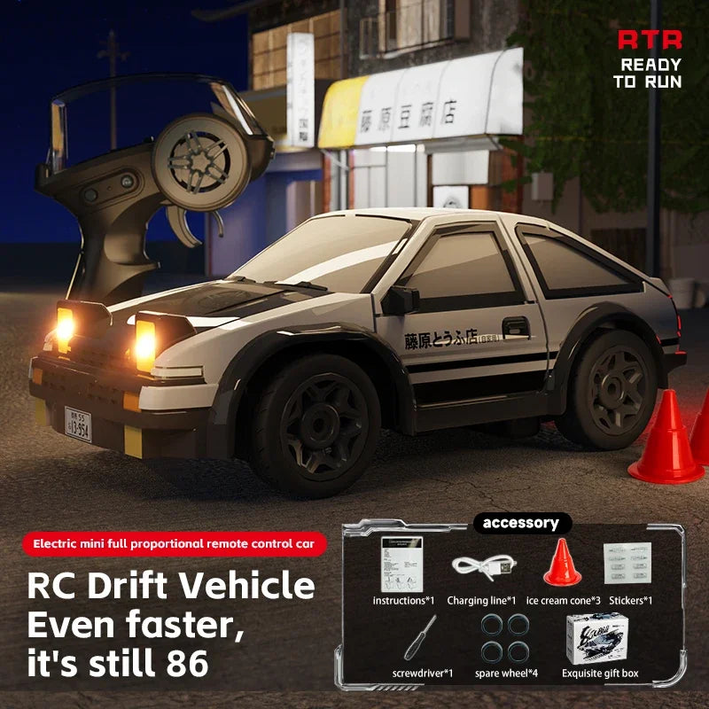 RC Drift Car 1:64 – Japanisches Drift-Ikonen-Design 4WD 2.4G (RTR) - NVTS Solutions