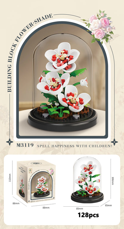 Klemmbaustein Blumen