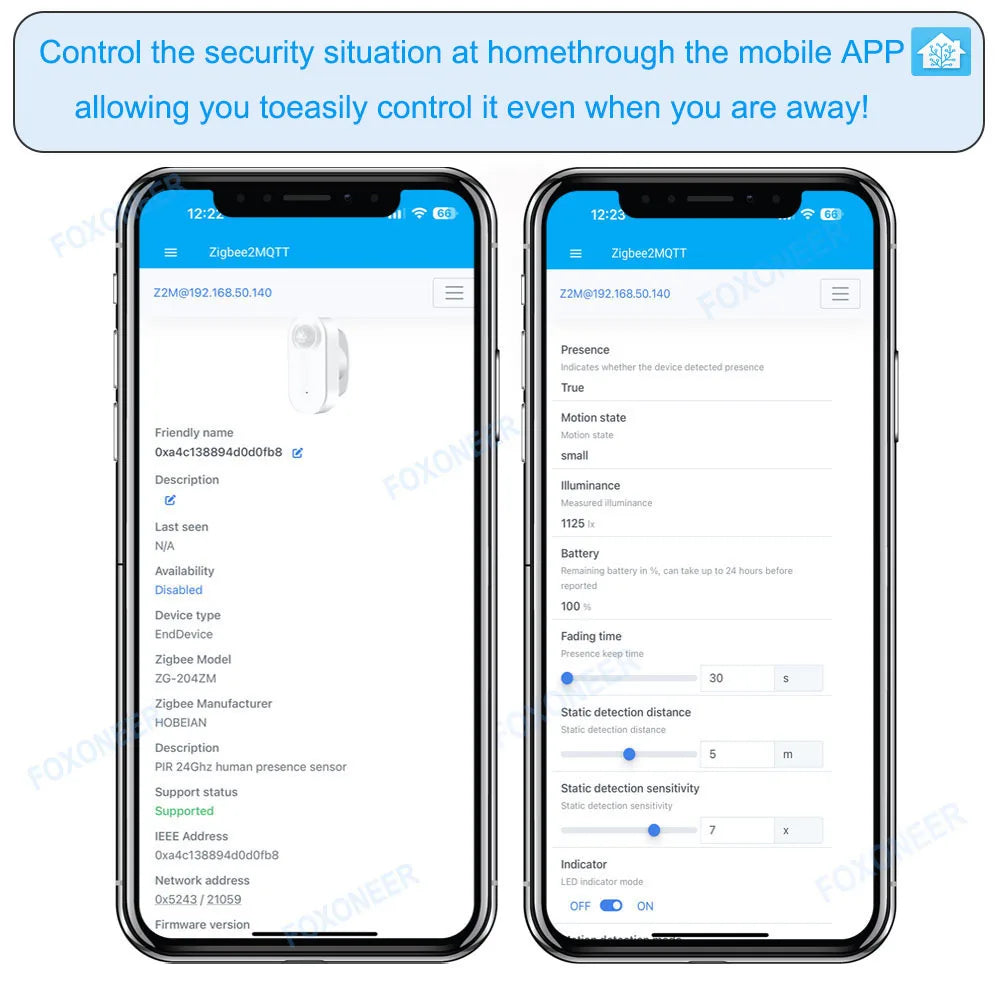 Smart Zigbee Human Presence Sensor 24G MmWave Radar + PIR, Helligkeitserkennung. Verwenden Sie die Batterieunterstützung Zigbee2mqtt Home Assistant - NVTS Solutions