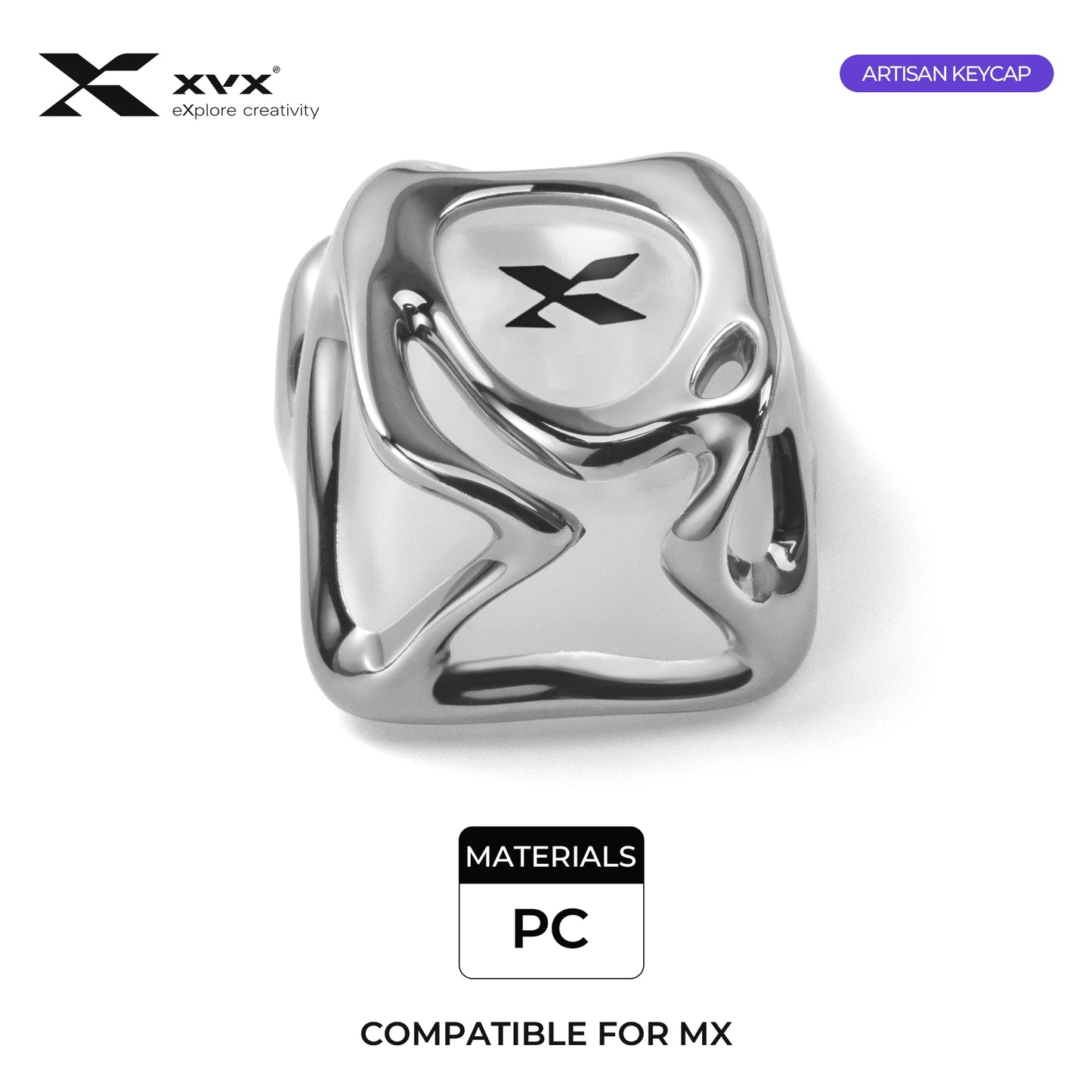 XVX Metallstruktur, galvanisch beschichtet, durchscheinend, individuelle Tastenkappen, mechanische Gaming-Tastatur, DIY-Zubehör