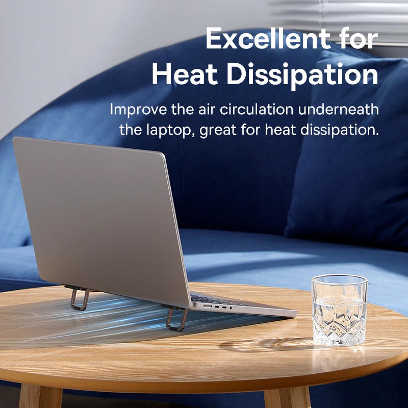 Baseus Laptop-Ständer für Computer-Tastaturhalter, tragbare Mini-Laptop-Ständer für MacBook, Xiaomi, Notebook, Aluminium-Unterstützung