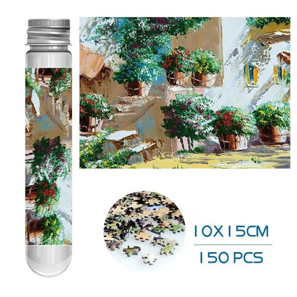 MaxRenard Puzzle Mini Teile 150 Stück Reagenzglas Lernspielzeug Familienspiel Tragbares Freizeitspielzeug