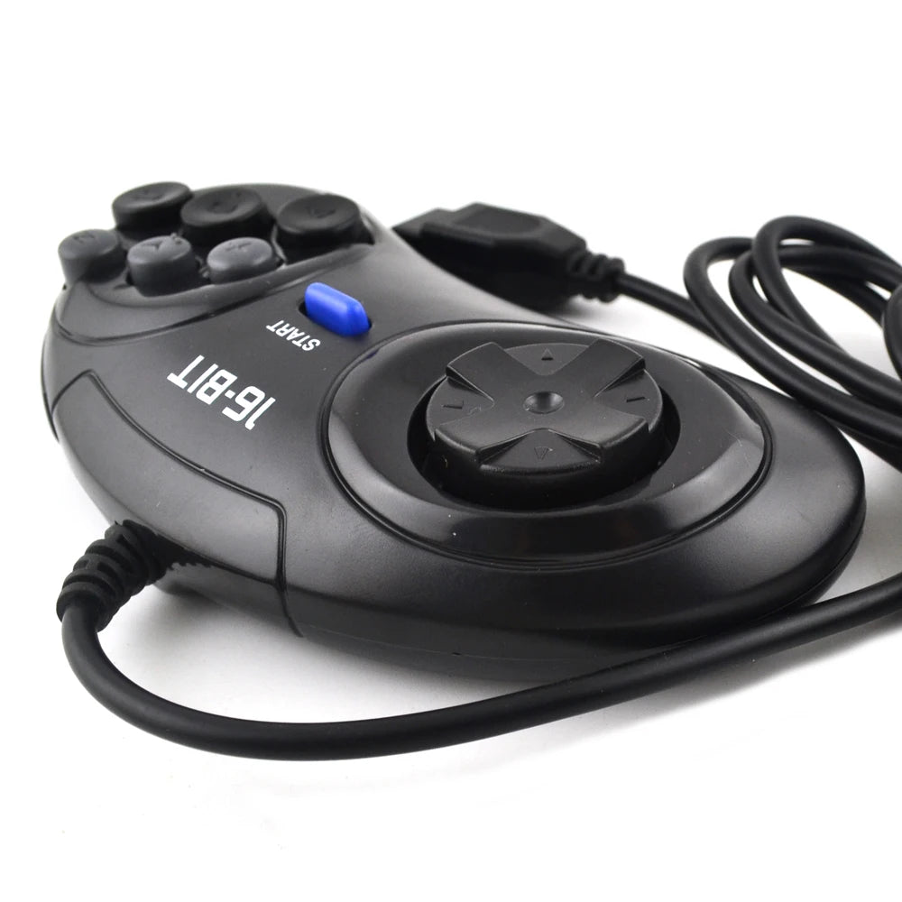 2 stücke/1 stück Spiel controller für SEGA Genesis für 16 bit griff controller 6 Taste Gamepad für SEGA MD spiel Zubehör