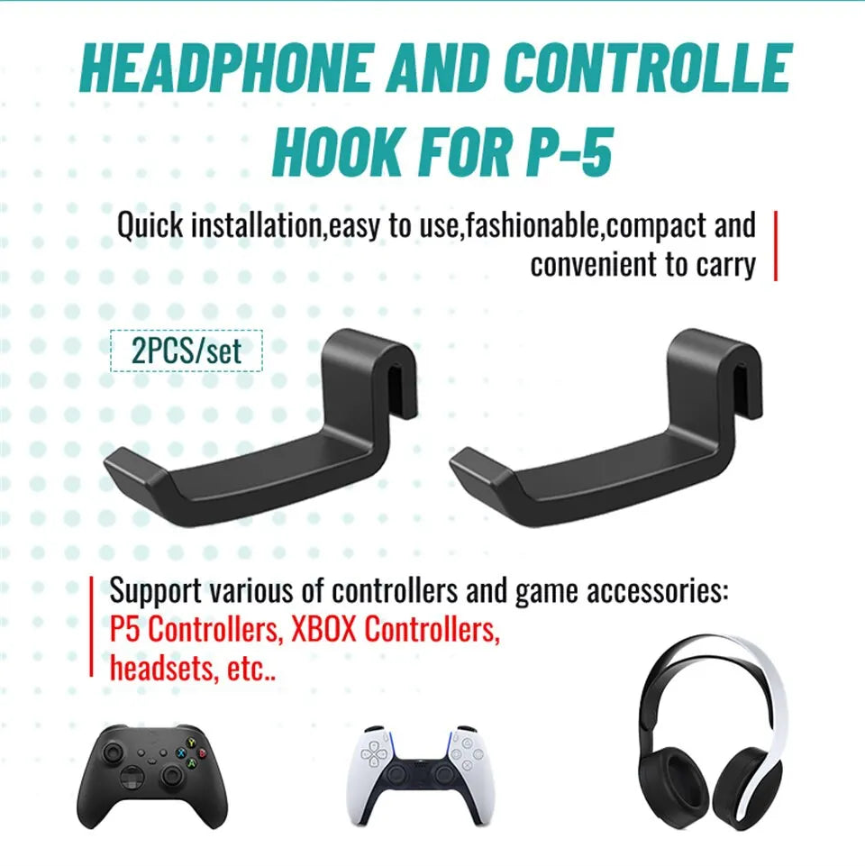 Gaminja p512 kopfhörer aufhänger wand montiertes gaming headset ständer für ps5 konsole spiel zubehör