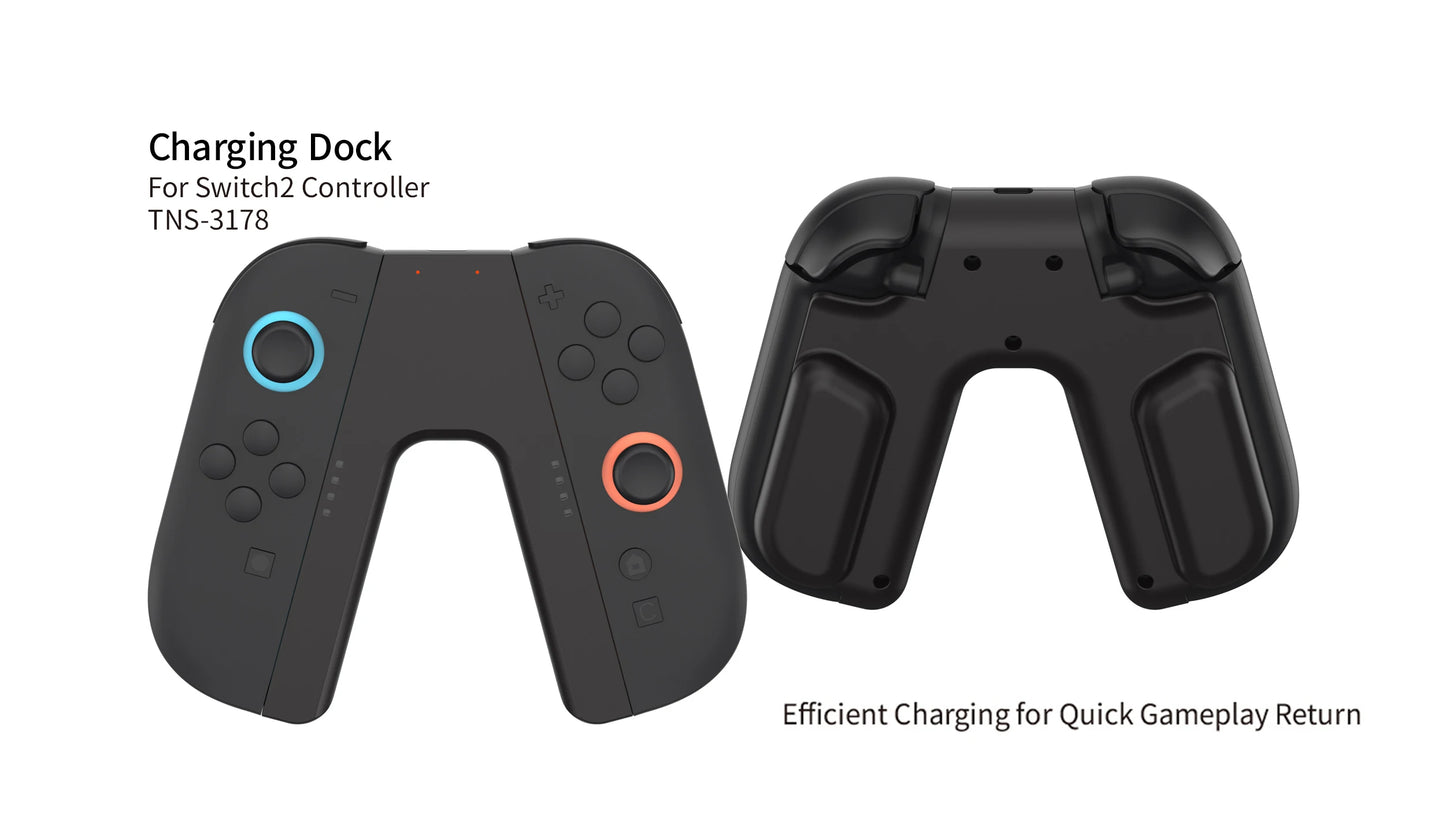 Ladegriff für NS Switch 2 Joy-Con Controller, tragbarer Griff, Ladestation für NS Switch 2 Gaming-Zubehör