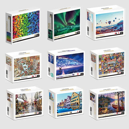 75*50 cm 1000 stücke Puzzle Schwierig Erwachsene Welt Berühmte Malerei Puzzle Landschaft Stress Relief Bildung Puzzle Spielzeug