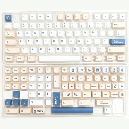 XDA Cherry OEM MOG Sojamilch-Tastenkappe PBT-Tastenkappen für Cherry Mx Switch Gaming mechanische Tastatur 68 75 82 98 104-Layout Custom