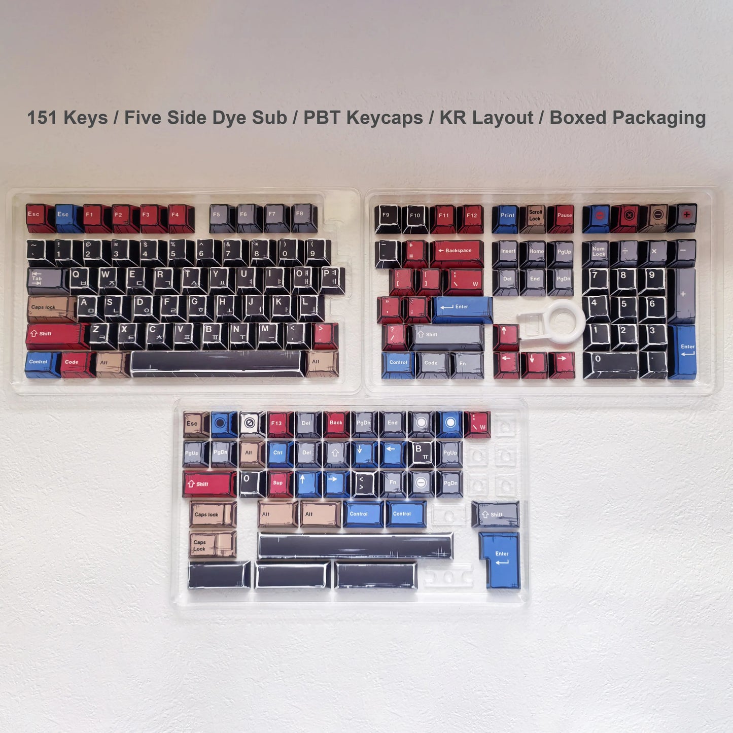 Comic Mixed Lights Dye Sublimation PBT Tastenkappe Russisch/Koreanisch/Deutsch/Englisch Tastenkappen Kirschprofil für MX Switch Gaming Keybaord