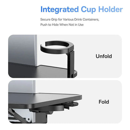 Baseus faltbares Auto-Rücksitz-Tablett, Laptop-Schreibtisch, Fahrzeug, Tisch, Kopfstützenhalterung, Auto-Tasse, Telefonhalter für Lebensmittel, Schreiben, Arbeiten, Kinder