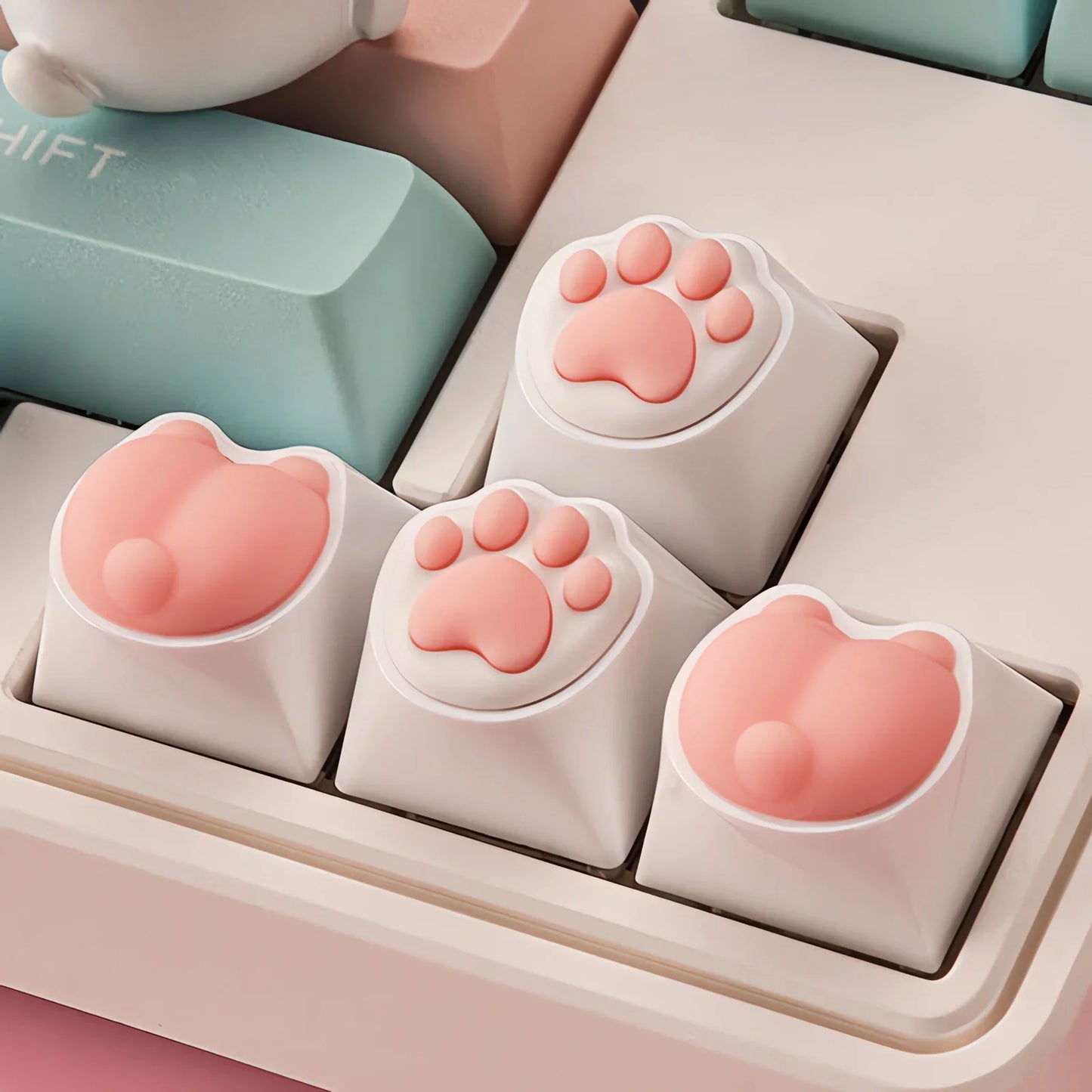 3D süße weiche Cartoon-Tastenkappen ersetzen für Cherry MX Gaming mechanische Tastatur Tastenkappen Tasten Anime Custom Key Caps
