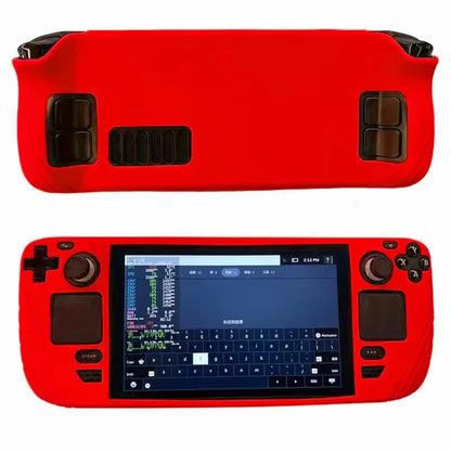 Silikon-Schutzhülle für Steam Deck Spielekonsole, komplettes Paket, rutschfeste Schutzhülle, Zubehör