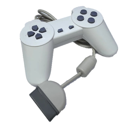 Klassischer Gamecontroller für PS1 für PlayStation1 Gamecontroller, kabelgebundenes Gamepad, weiße Farbe