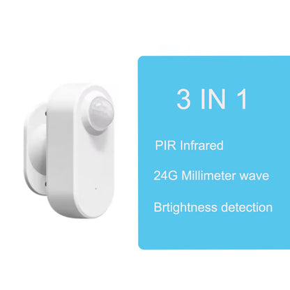 Smart Zigbee Human Presence Sensor 24G MmWave Radar + PIR, Helligkeitserkennung. Verwenden Sie die Batterieunterstützung Zigbee2mqtt Home Assistant - NVTS Solutions