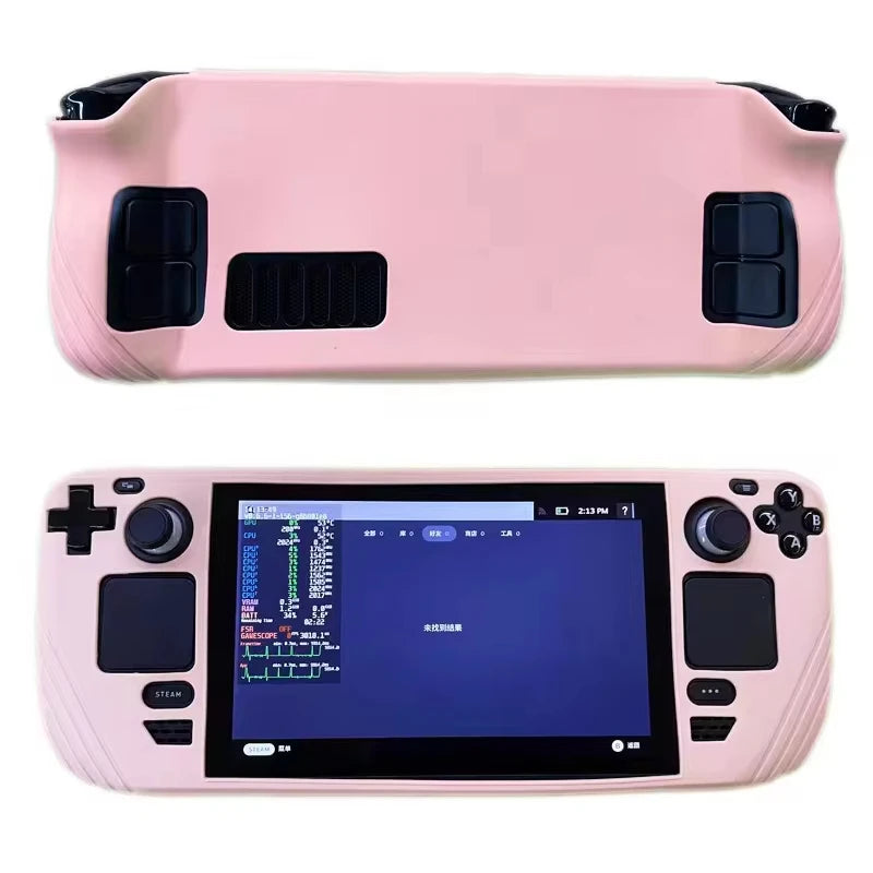 Silikon-Schutzhülle für Steam Deck Spielekonsole, komplettes Paket, rutschfeste Schutzhülle, Zubehör
