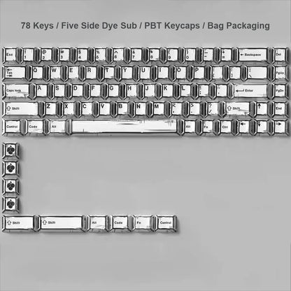 Comic Mixed Lights Dye Sublimation PBT Tastenkappe Russisch/Koreanisch/Deutsch/Englisch Tastenkappen Kirschprofil für MX Switch Gaming Keybaord
